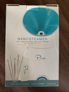 Pure Nanosteamer Ionic Facial Steamer - Teal (NWT)